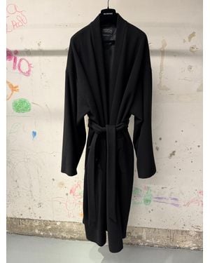 Balenciaga Bathrobe Coat - Black