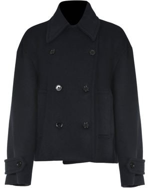 Dondup Double-Breasted Short Coat - Black