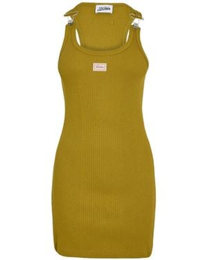 Jean Paul Gaultier Knitted Mini Dress - Green