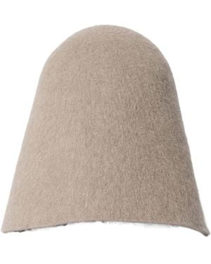 Jacquemus Cloche Asymmetric Hat - Natural