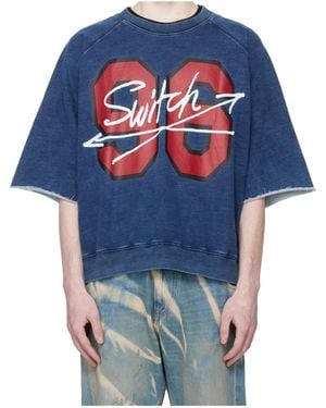 Vivienne Westwood 96 Switch Short-Sleeved Raglan Sweatshirt - Blue