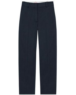 KENZO Logo Patch Cropped Trousers - Blue
