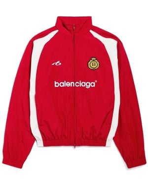 Balenciaga Soccer Tracksuit Jacket - Red