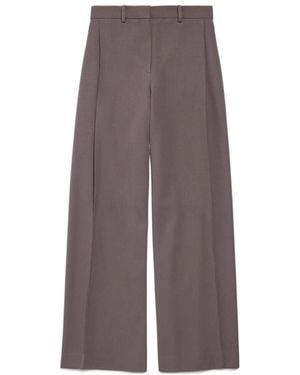 Balenciaga High-Rise Wide-Leg Trousers - Brown