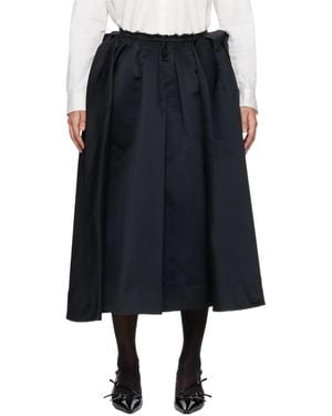 ShuShu/Tong Irregular Midi Skirt - Black