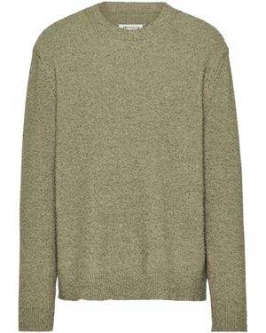 Maison Margiela Long-Sleeved Crewneck Jumper - Green
