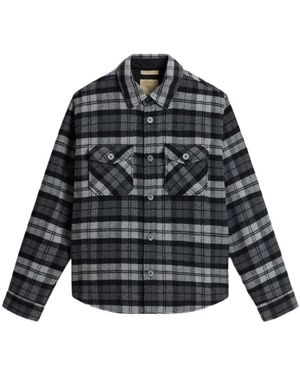 Woolrich Check Wool Shirt - Black