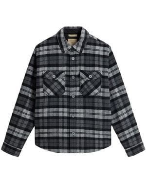 Woolrich Check Wool Shirt - Black