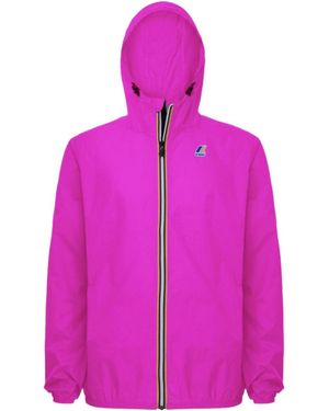K-Way Hooded Casual Jacket - Pink