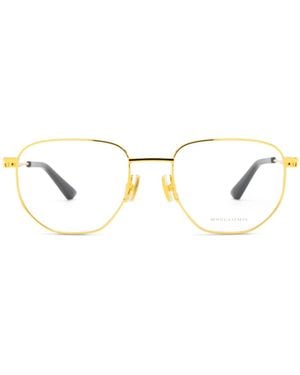 Bottega Veneta Eyewear Panthos Frame Glasses - White