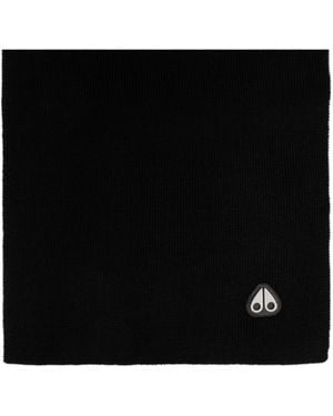 Moose Knuckles Wool Scarf - Black