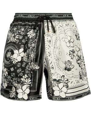Amiri Bandana Floral Shorts - Multicolour