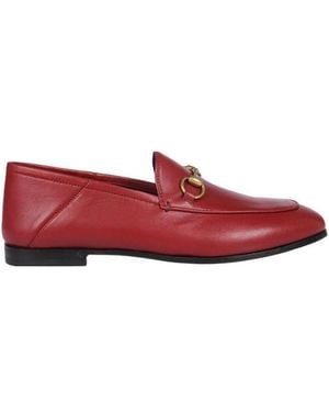 Gucci Brixton Horsebit Loafers - Red