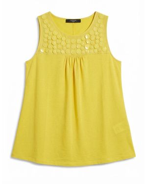 Weekend by Maxmara Crew Neck Top - Yellow