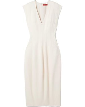 Altuzarra Bichette Crepe Midi Dress - White
