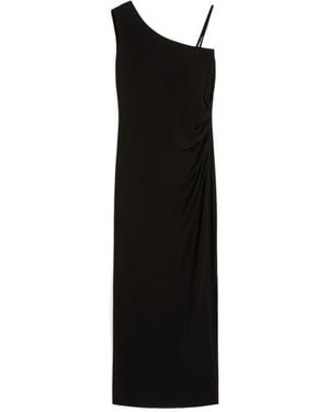 Max Mara Beachwear Fiabe Draped Sleeveless Dress - Black