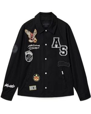 AllSaints Soundman Patch Coach Jacket - Black