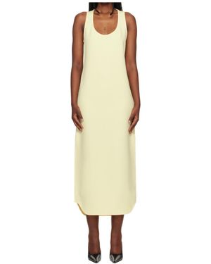 Wardrobe NYC Scoop-Neck Midi Dress - Yellow