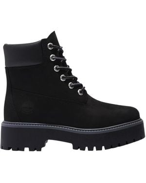 Timberland Round-Toe Short Boots - Black
