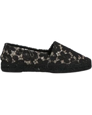 Dolce & Gabbana Solid Color Espadrilles - Black