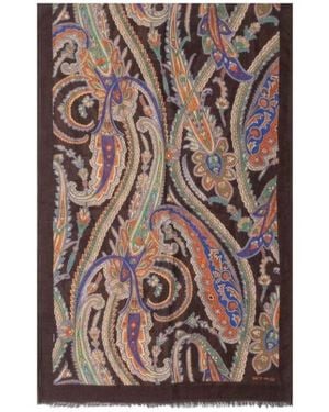 Etro Patterned Scarf - Brown