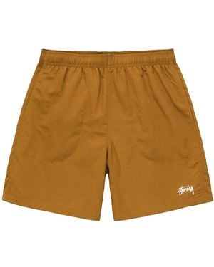 Stussy Logo Stretch Shorts - Natural