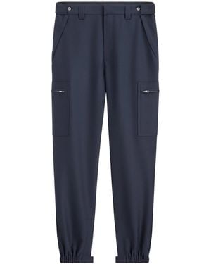 Dior Cargo Trousers With Embroidery - Blue
