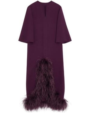 Valentino Long-Sleeved Dress - Purple