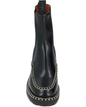 Chloé Minimal Chelsea Boots - White
