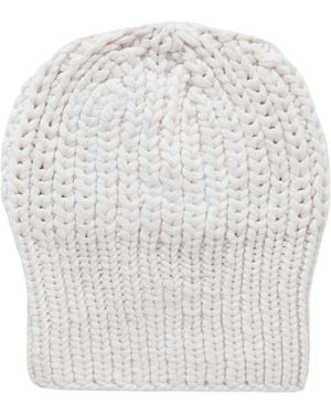The Row Ribbed Beanie - White