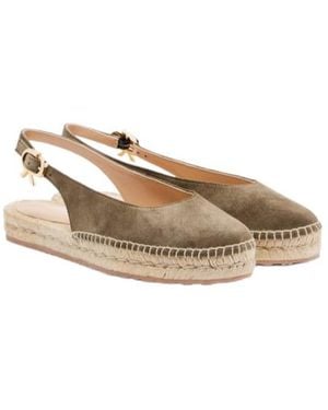 Gianvito Rossi Suede Slingback Espadrilles - Multicolour
