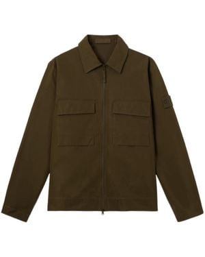 Stone Island Comfort-Fit Windproof And Breathable Zip-Up Overshirt - Green