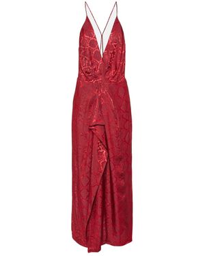 Jonathan Simkhai Suspender Dress - Red