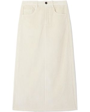 Proenza Schouler Calder Cotton-Corduroy Midi Skirt - White