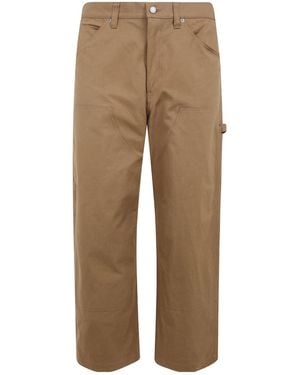 Comme des Garçons Casual Trousers With Belt Loops - Natural