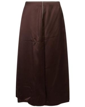 Marni Gonnaa-Line Skirt - Brown
