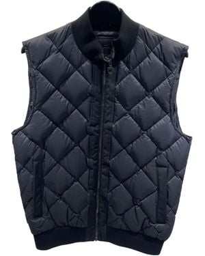 Ferragamo Zippered Cotton Vest - Blue