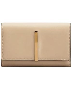 Tod's Bar Tri-Fold Wallet - Natural