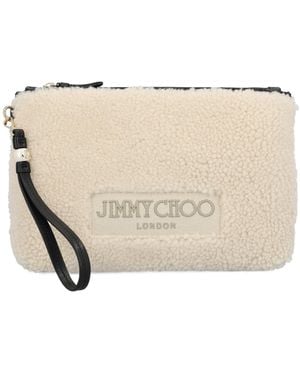 Jimmy Choo Trap Clutch - Natural