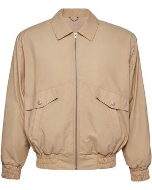 Magda Butrym Oversized Bomber Jacket - Natural