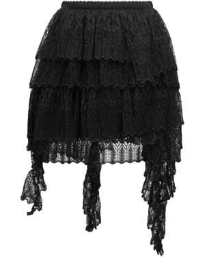 Dior Ruffled Miniskirt - Black