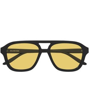 Balenciaga Aviator Sunglasses - Yellow
