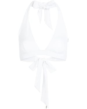 Max Mara Stretchy Bikini Top - White