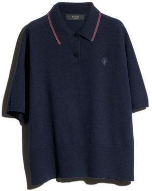 Gucci Polo Shirt With Web - Blue