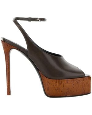 The Attico The Ornella Sandals - Metallic