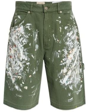 GALLERY DEPT. Denim Shorts With Belt Loops - Green