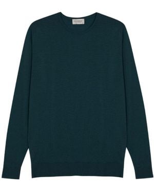 John Smedley Lundy Crewneck Sweater - Green