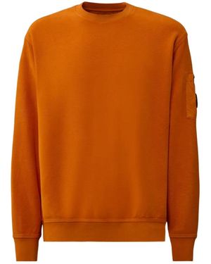 C.P. Company Lens-Pocket Sweatshirt - Orange
