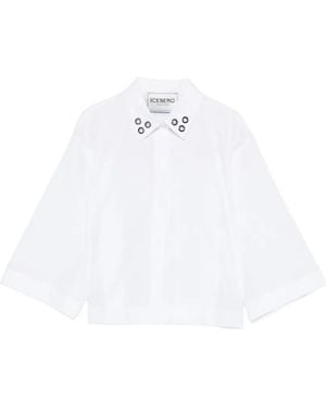 Iceberg Eyelet-Detail Shirt - White