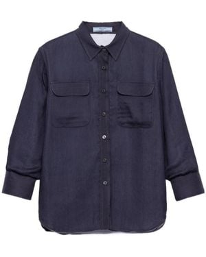 Prada Silk Chiffon Shirt - Blue
